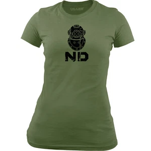Women's Officially Licensed Navy Diver (ND) Rating Badge T-Shirt - Picture 1 of 5