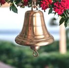 Brass Hanging Tempel Bell, Premium Decorative Bell for Door, Home or Garden