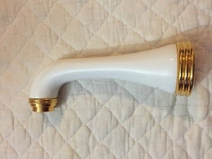 Friedrich Grohe Ceramic White & Gold Bath Tub Faucet 9303E - New - Picture 1 of 9