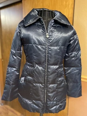 Casaco acolchoado acolchoado acolchoado preto feminino grande Laundry By Design - Imagem 1 de 4