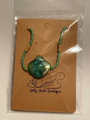 Green Shell Anklet - Image 1 of 2