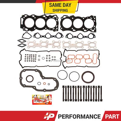 Juego completo de juntas pernos de cabeza para 05-09 Nissan Pathfinder Xterra Frontier VQ40DE Foto 1 de 4