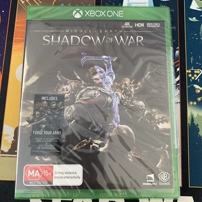 Middle Earth Shadow Of War Xbox One BRAND NEW AND FACTORY SEALED LOTR AUS PAL - Image 1 of 3