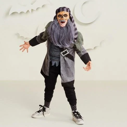 Disfraz de Halloween pirata fantasma para niños chaqueta camisa máscara Hyde and Eek talla mediana Foto 1 de 4