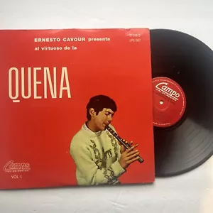 LUCHO CAVOUR: quena CAMPO 12" LP 33 RPM Bolivia - Imagen 1 de 2