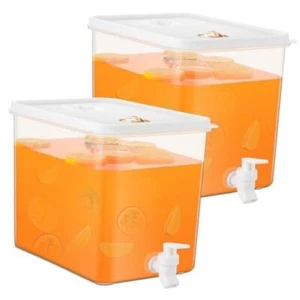 Pack Drink Dispenser for Fridge with Spigot Water Dispenser Leak 2.5 Gallon 2 - Picture 1 of 7