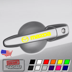 5x Door Handle Decal for MAZDA Miata Mazda 3 Mazda 6 CX-5 Roadster - Picture 1 of 13