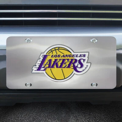 Los Angeles Lakers NBA Chrome Die Cast License Plate - Image 1 of 2