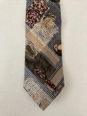 Windsor Men's Necktie Tie Silk Abstract Nature Made in USA - Image 1 of 4
