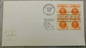 1st Day Issue Mahatma Gandhi 1961 Lead to Light DC Vintage Stamps Envelope Cover - Picture 1 of 4