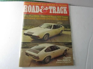 Vintage "ROAD & TRACK" Magazin September 1972 Fiat Volvo Honda 600 Jaguar XJ12 - Bild 1 von 1