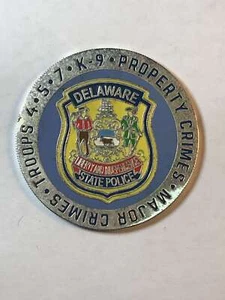 CHALLENGE COIN TEST PROPERTY CRIMES MAJOR CRIMES DELAWARE - Picture 1 of 1