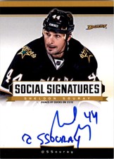 2013-14 Panini Social Signatures #SSSS Sheldon Souray TC Auto - NM-MT