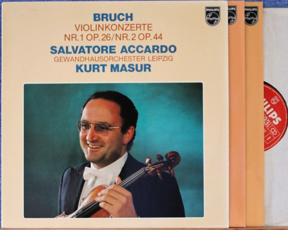 Accardo; Masur. Bruch (works for violin and orchestra). Philips (3). NM - Image 1 of 1