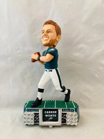 Carson Wentz Philadelphia Eagles 2018 FOCO Bobblehead Super Bowl Champion LE Cover