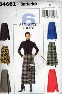B4661 Butterick 6 Easy Misses Röcke Größe 16-22 - Bild 1 von 1