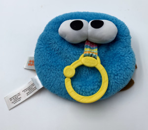 Bright Starts Cookie Monster Sesame Street Crinkle Teething Toy 5” Stroller Hook