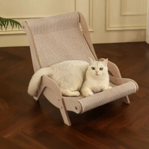 Cat Lounge Chair Cat Lounger Portable Floor Standing Beach Chair Cat Hammock UK - Picture 1 of 11
