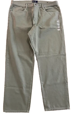 New CALVIN KLEIN Mens Green Original Straight Denim Jean Pant 40x32 - Image 1 of 3