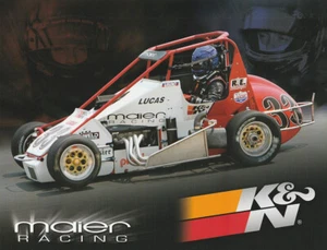 2008 Mike Maier K&N Filters USAC Silver Crown Sprint Car Hero Card - Bild 1 von 2