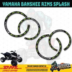Yamaha Banshee PEGATINAS LLANTAS Calcomanías Gráficas Estilo SLASH PERSONALIZADO VINILO Nuevo - Imagen 1 de 3
