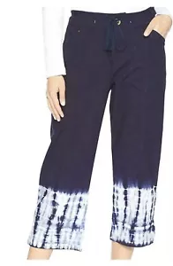 Pantaloni Capris FRESH PRODUCTE blu chiaro di luna Shoreline taglia small NUOVI - Foto 1 di 6
