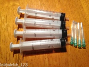 4 Refill Syringe For ink cartridge refill tip adapter for HP 27 21 86 88 02 564 - Zdjęcie 1 z 1