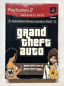 Grand Theft Auto Double Pack Greatest Hits Sony PlayStation 2 PS2 SEALED GTA III - Picture 1 of 8