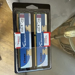 Kingston HyperX 4GB (2x2GB) RAM PC3-12800 DDR3-1600 SDRAM KHX1600C8D3K2/4GX - Picture 1 of 2