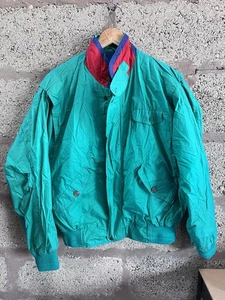 Vintage GANT The Flyer Jacket Herren M Medium Green & Blue sehr guter Zustand - Bild 1 von 10