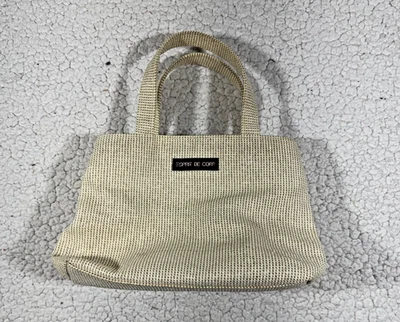 Mini Bolso de Mano Esprit Años 90 Y2K Vintage Rafia Cierre Magnético Foto 1 de 4