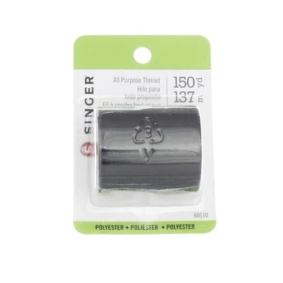 Singer Polyester All Purpose Thread Black 3 Pack 150 YD 60110 Bundle - Image 1 of 4