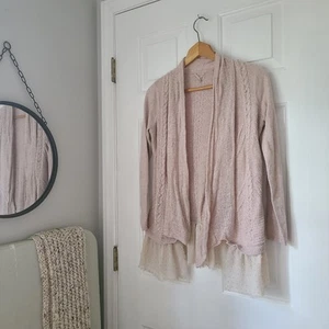 Anthropologie Knitted & Knotted Cashmere Blend Cardigan Sz S Boho Cottagecore - Picture 1 of 18