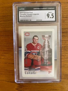 Canada Stamp Hockey Card - 2017 NHL MAURICE RICHARD CGC CERTIFIED HOCKEY CARD - Foto 1 di 2