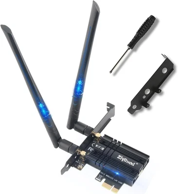 Scheda WiFi PCIe AC7265 1200Mbps Dual Band + Bluetooth 4.2 per PC Desktop - Immagine 1 di 4