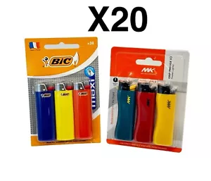 20X 3pack Lighters. 10packs BIC +10packs MK. Total Of 60 Lighters. FREE SHIPPING - Picture 1 of 2