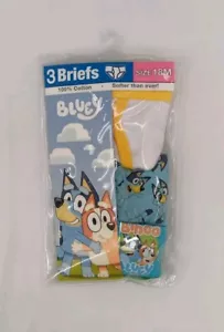Handcraft Boys Briefs 3 Pack Bluey Multicolor Size 18M AC4 - Picture 1 of 4