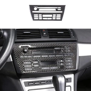 For BMW X3 E83 2006-2010 Real Carbon Fiber Central Volume CD Switch Panel Trim - Picture 1 of 8