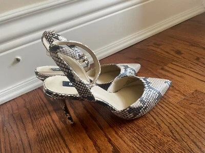 DKNY JAX SLINGBACK PUMPS SNAKESKIN Sz 6 - Image 1 of 4