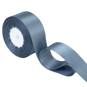 1, 10 Meters Cut Lengths/ 25 Full Reels DOUBLE SIDED Satin Ribbon 50mm Widths - Picture 1 of 46