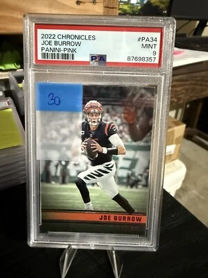 2022 Panini Chronicles - Panini Pink #PA-34 Joe Burrow - Image 1 of 2