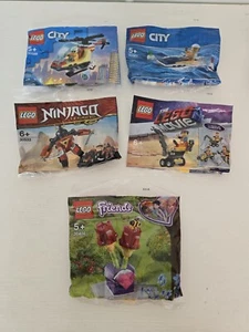 Bulk Lot Of 5x New And Sealed Packs Of Lego - Lego City , Friends , Ninjago &... - Picture 1 of 2