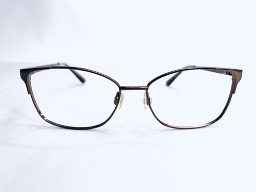 New Anne Klein Copper Metal Brown Square Eyeglasses AK5033 200 Mocha 54 15 135