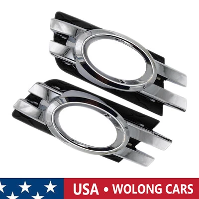 Pair Fog Light Bezel Cover Chrome Trim LH + RH for 2008-2009 Mercedes-Benz GL550 - Image 1 of 4