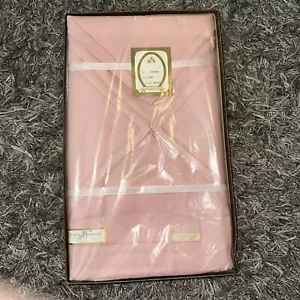 New Vintage Pink Irish Linen Threads Drawn By Hand All Pure Linen, 13 Piece Set - Picture 1 of 9