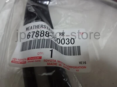 Restripa climática para puerta trasera de conductor genuina Toyota LEXUS LS430 67888-50030 FABRICANTE DE EQUIPOS ORIGINALES Foto 1 de 4