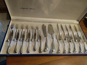 Set posate argento 800/1000 dolce - Foto 1 di 3