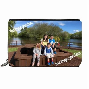 PORTAMONETE PERSONALIZZATO LA TUA FOTO IMMAGINE PERSONALIZZATA tela zip portamonete regalo - Foto 1 di 5
