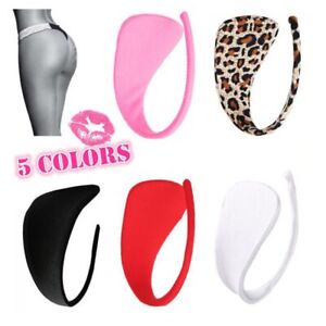 Hot Invisible Knickers C-String Leopard Thong  Underwear Solid Color