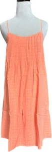 Nuevo Vestido Solero J.Crew Pintuck en Color Tinte para Prendas: Coral Neón Talla 10 - Imagen 1 de 6
